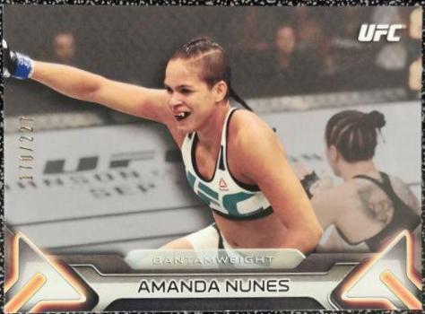 Amanda Nunes 2016 Topps UFC Knockout Base #91 Silver