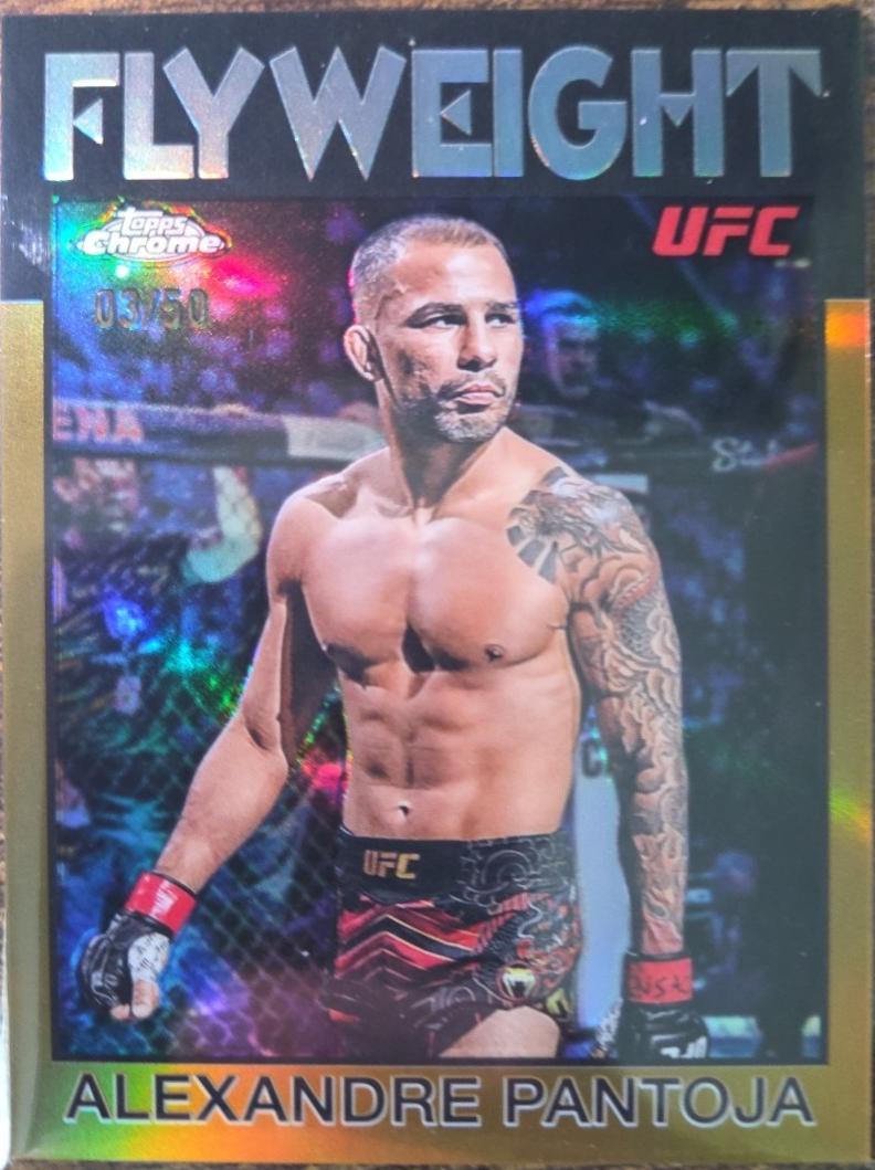 Alexandre Pantoja 2026 Topps Chrome UFC 1986 Topps #86-3 Gold Refractor