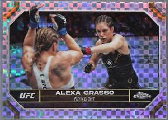 Alexa Grasso 2024 Topps Chrome UFC Base #6 Prism Refractor