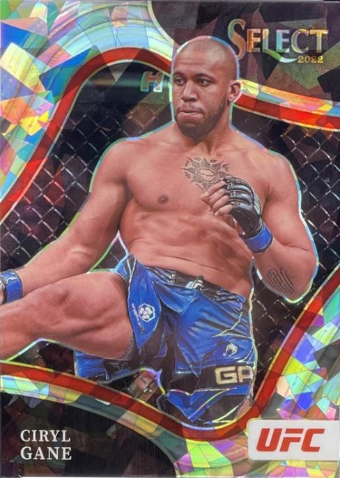 Ciryl Gane 2022 Panini Select UFC Octagonside #231 Cracked Ice