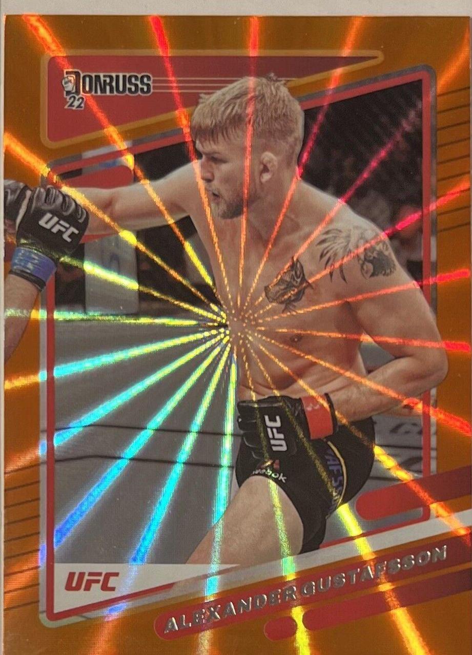 Alexander Gustafsson 2022 Panini Donruss UFC Base #110 Orange