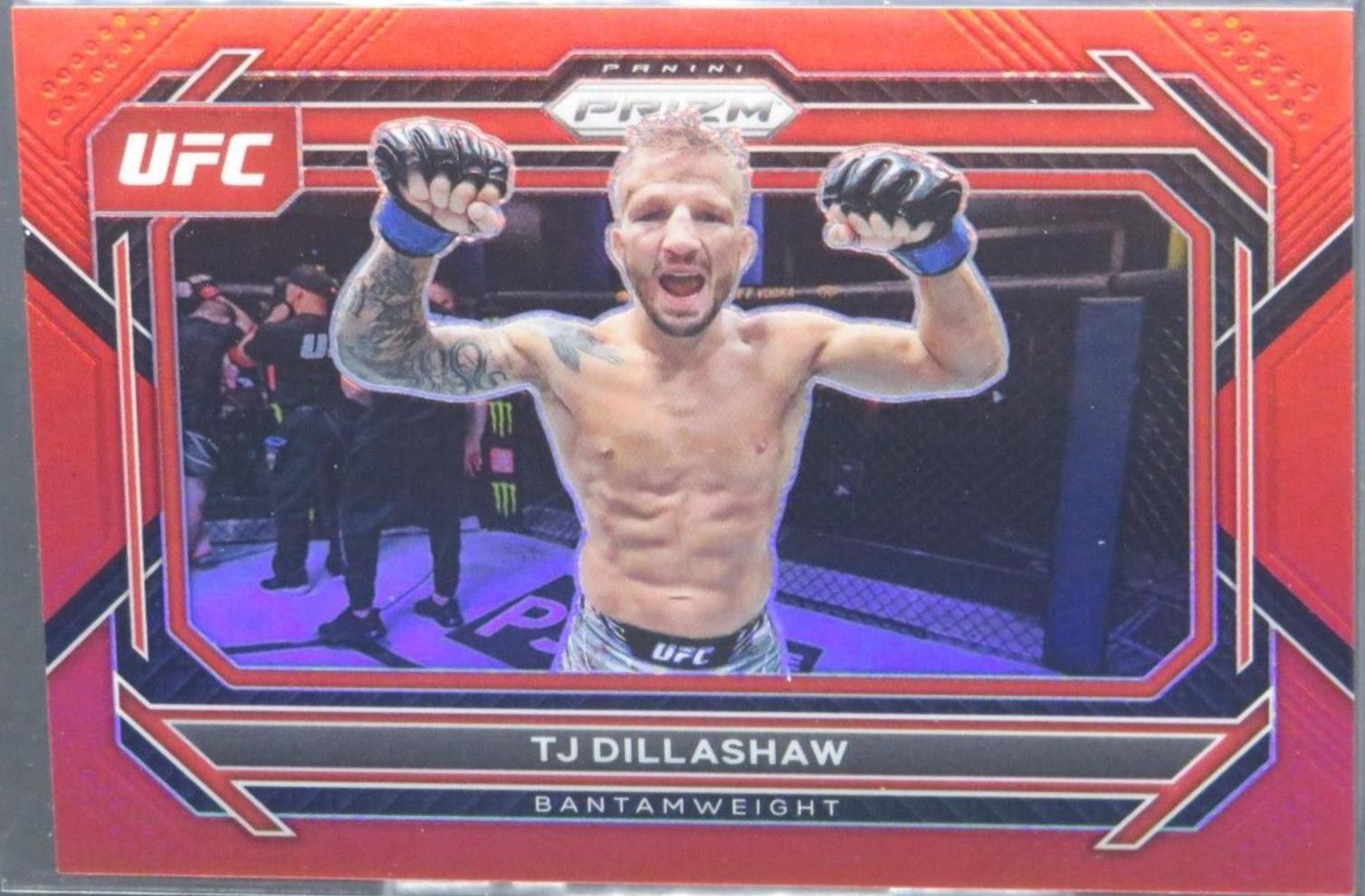 TJ Dillashaw 2023 Panini Prizm UFC Base #3 Red
