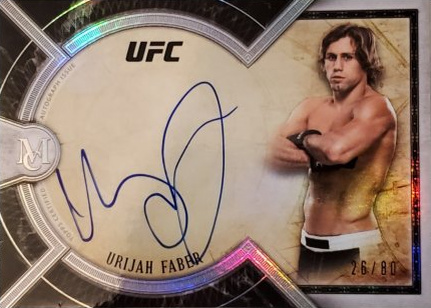 Urijah Faber 2018 Topps UFC Museum Collection Museum Autographs #MA-UF Ruby
