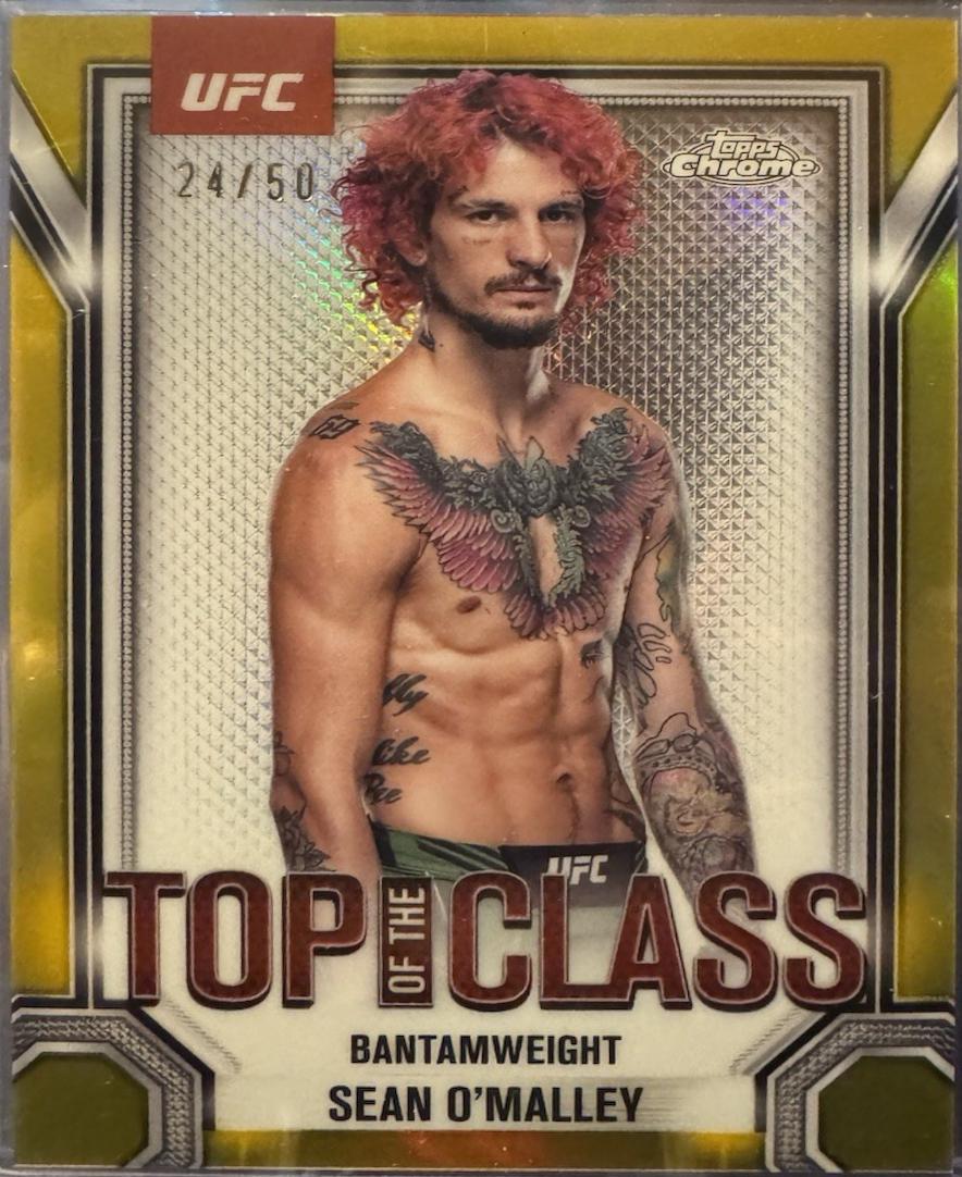 Sean O'Malley 2025 Topps Chrome UFC Top of the Class #TTC-1 Gold Refractor