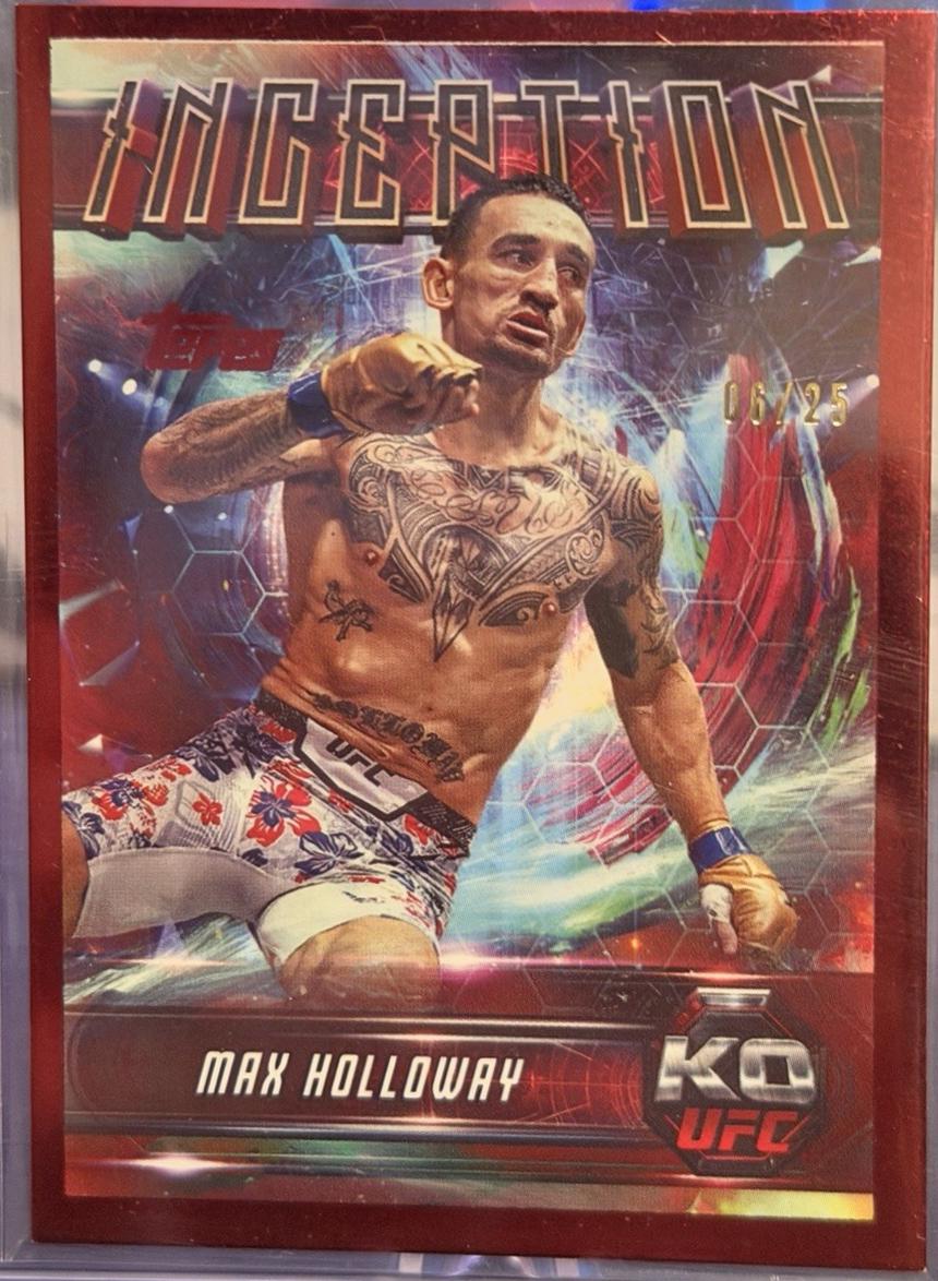 Max Holloway 2025 Topps Knockout UFC Inception #IN-71 Red