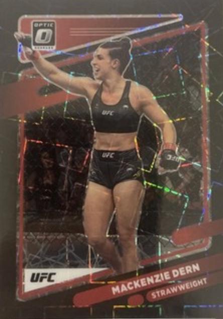 Mackenzie Dern 2022 Panini Donruss Optic UFC Base #21 Black Velocity