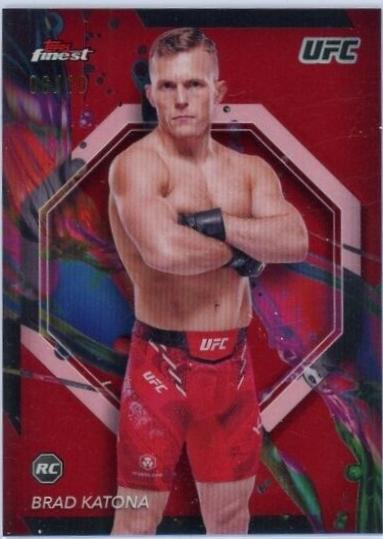 Brad Katona 2024 Topps Finest UFC Base Common #6 Red Refractor