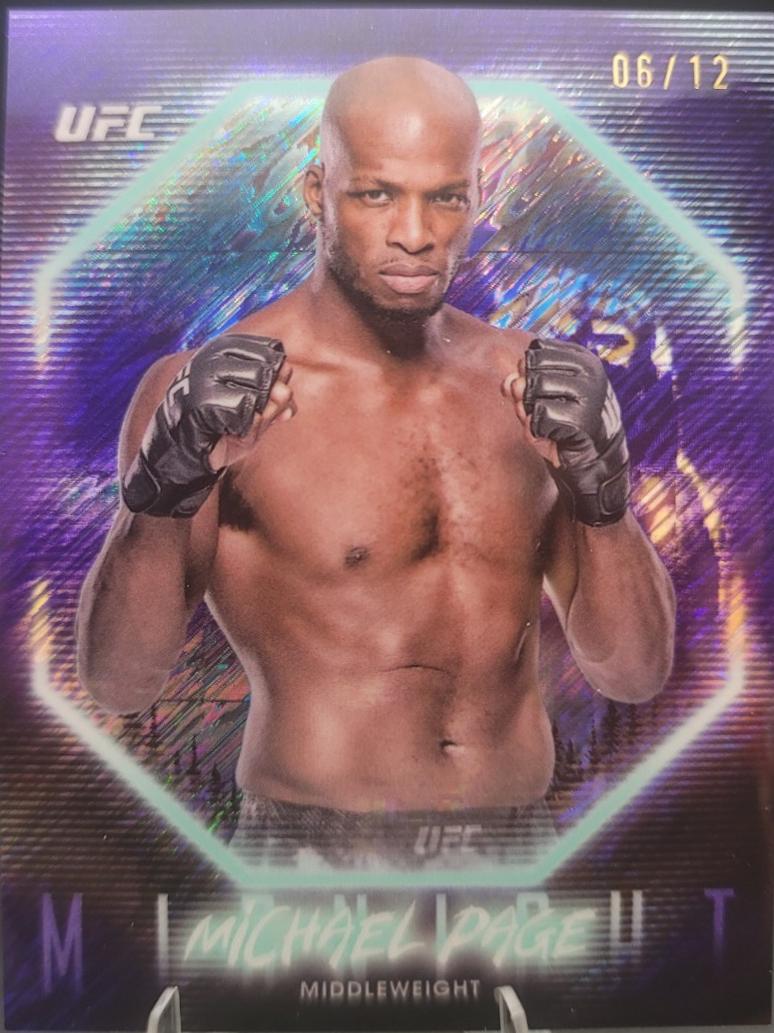 Michael Page 2025 Topps Midnight UFC Base #34 Moon Beam