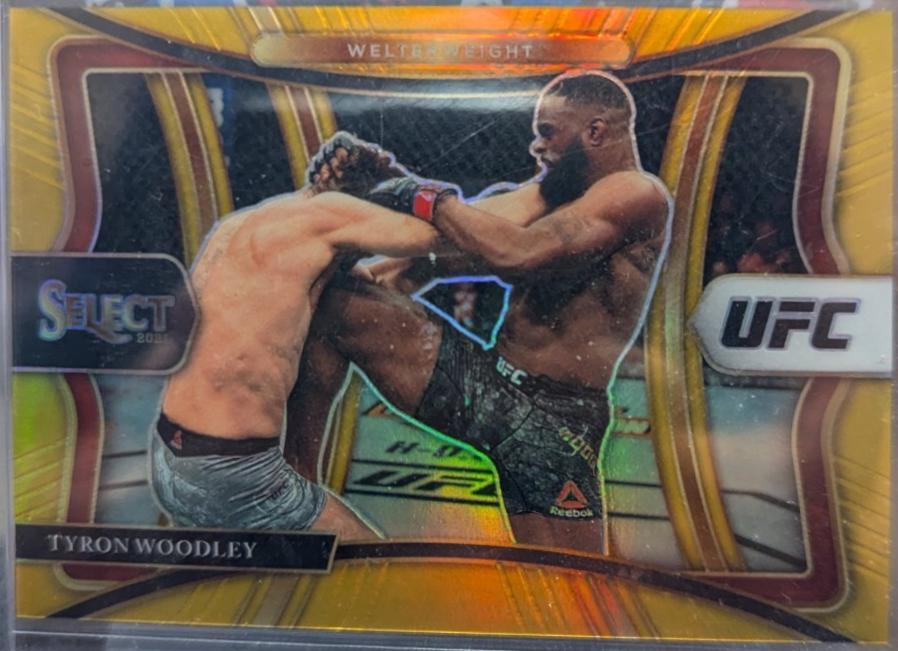Tyron Woodley 2021 Panini Select UFC Premier Level #123 Gold