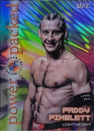 Paddy Pimblett 2025 Topps Stadium Club UFC Power Packed #PD-17 Gold Rainbow
