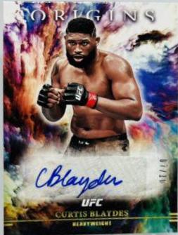 Curtis Blaydes 2021 Panini Chronicles UFC Origins Autographs #36 Red