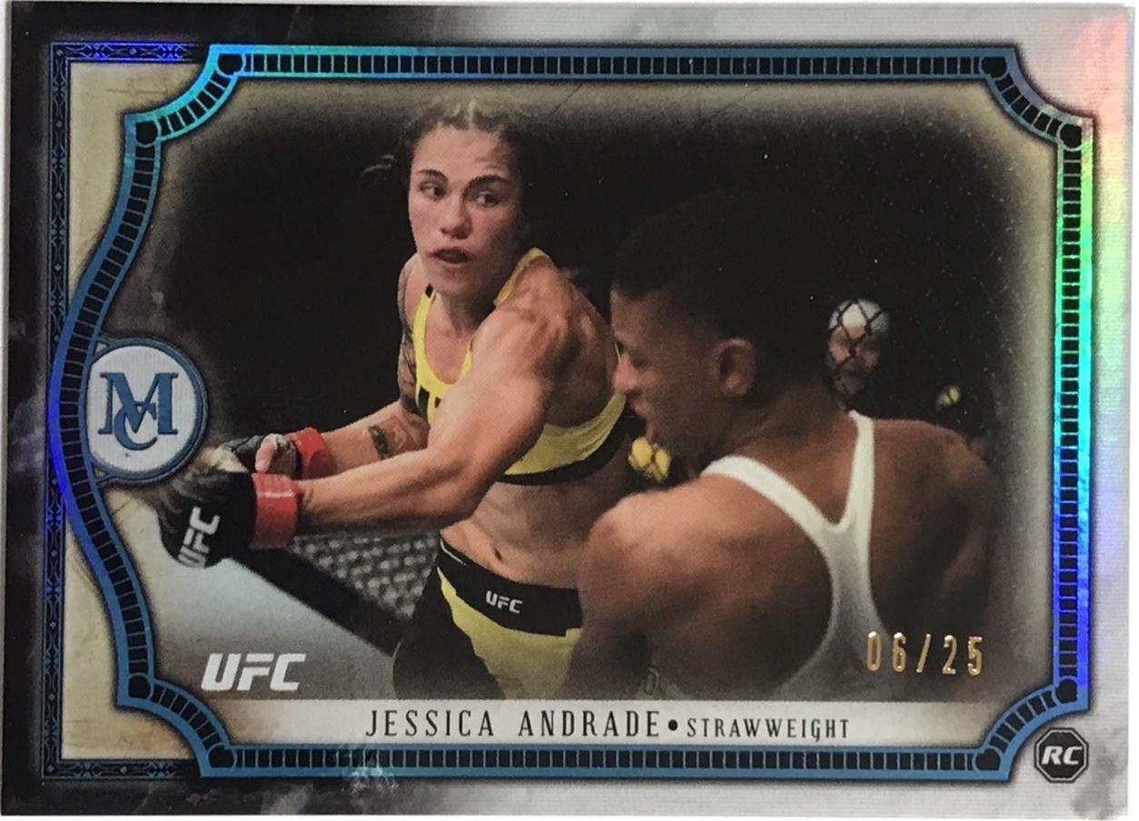 Jessica Andrade 2018 Topps UFC Museum Collection Base #47 Sapphire
