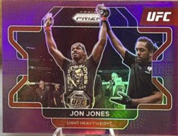 Jon Jones 2022 Panini Prizm UFC Base #4 Purple