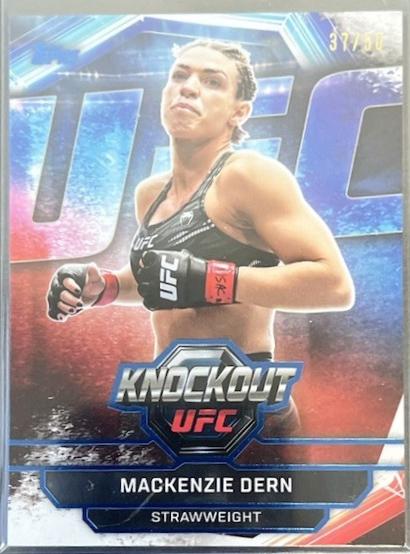 Mackenzie Dern 2026 Topps Knockout UFC Base #30 Blue