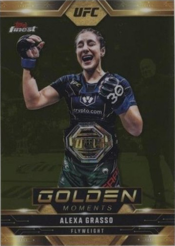 Alexa Grasso 2025 Topps Finest UFC Golden Moments #GM-17 Red Refractor