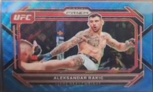 Aleksandar Rakic 2023 Panini Prizm UFC Base #16 Blue Wave
