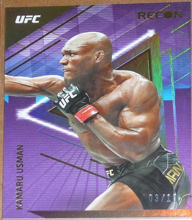 Kamaru Usman 2022 Panini Chronicles UFC Base One #486 Gold