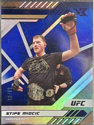Stipe Miocic 2021 Panini Chronicles UFC Base XR #184 Blue