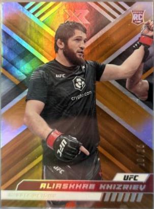 Aliaskhab Khizriev 2023 Panini Chronicles UFC Base XR #295 Orange