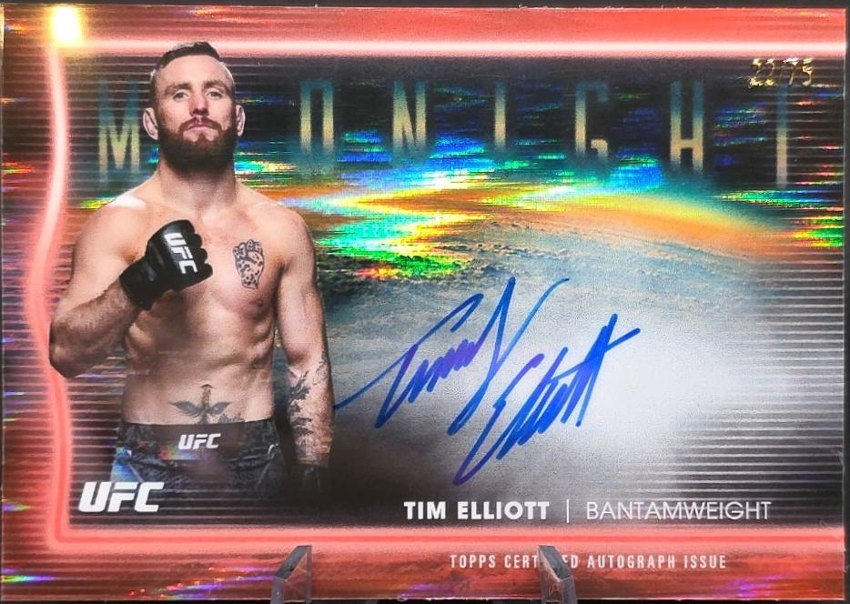 Tim Elliott 2025 Topps Midnight UFC Horizon Signatures #HNS-TE Daybreak
