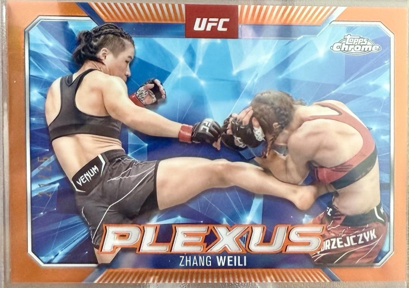 Zhang Weili 2025 Topps Chrome UFC Plexus #PLX-7 Orange