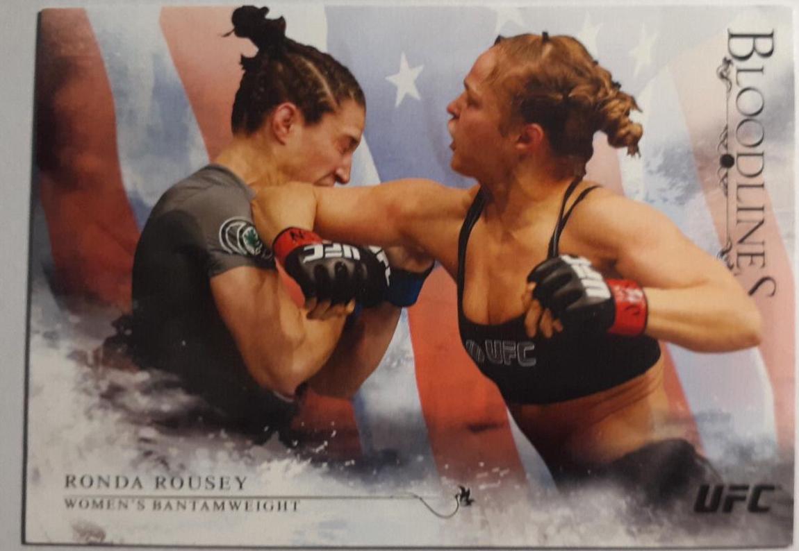 Ronda Rousey 2014 Topps UFC Bloodlines Base #131 Flag