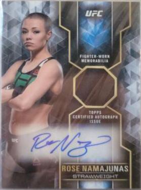 Rose Namajunas 2017 Topps UFC Knockout Knockout Autographs #KA-RN Blue