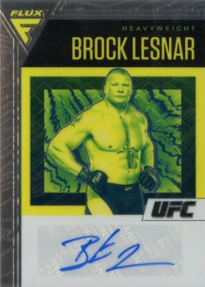 Brock Lesnar 2021 Panini Chronicles UFC Flux Auto #9 Black