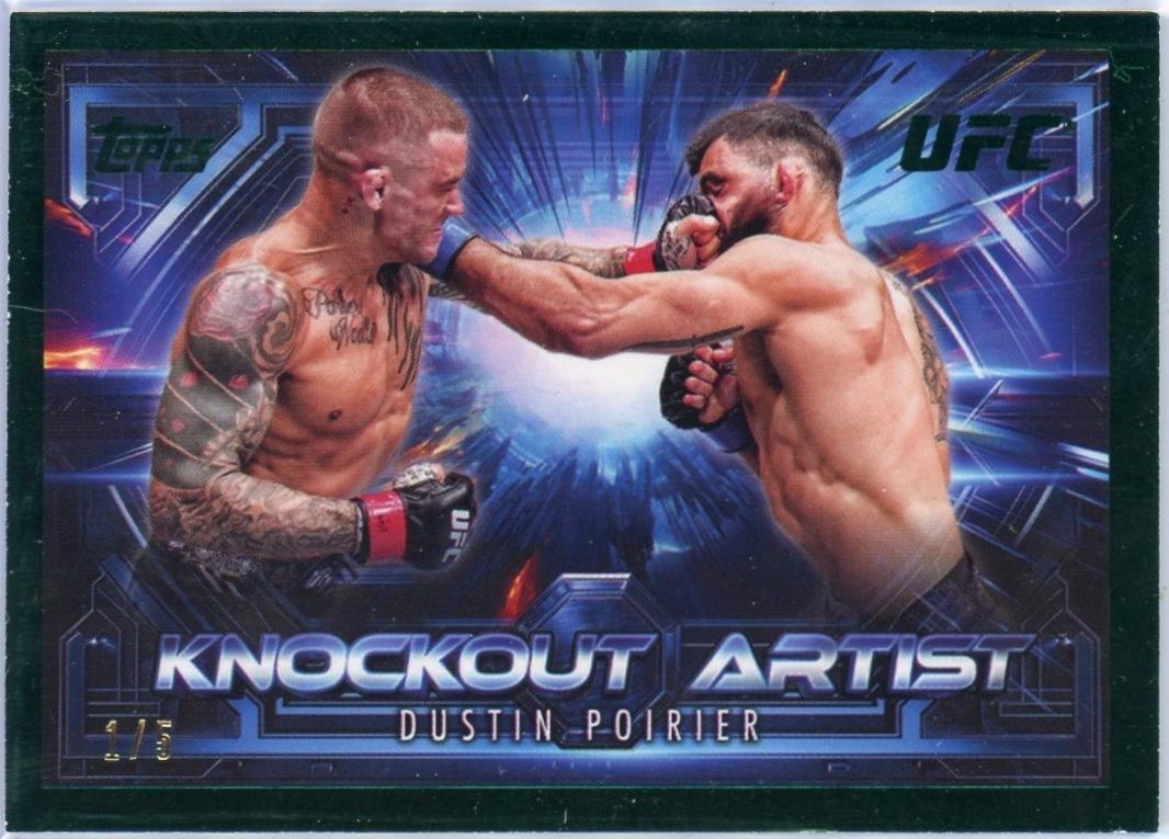 Dustin Poirier 2025 Topps Knockout UFC Knockout Artists #KA-16 Emerald