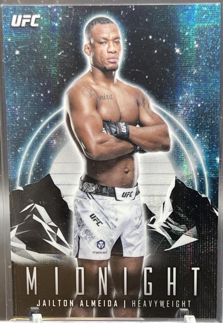 Jailton Almeida 2024 Topps Midnight UFC Base #73 Moon Beam