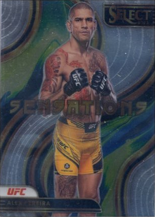 Alex Pereira 2023 Panini Select UFC Sensations #3 Black