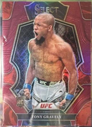 Tony Gravely 2023 Panini Select UFC Premier Level #191 Maroon