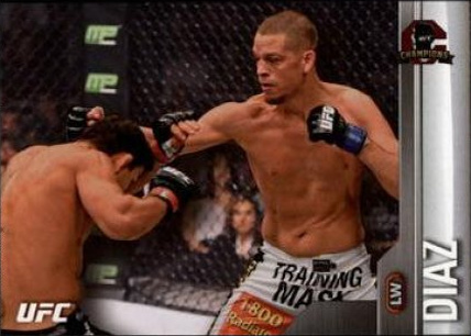 Nate Diaz 2015 Topps UFC Champions Base #18 Platinum