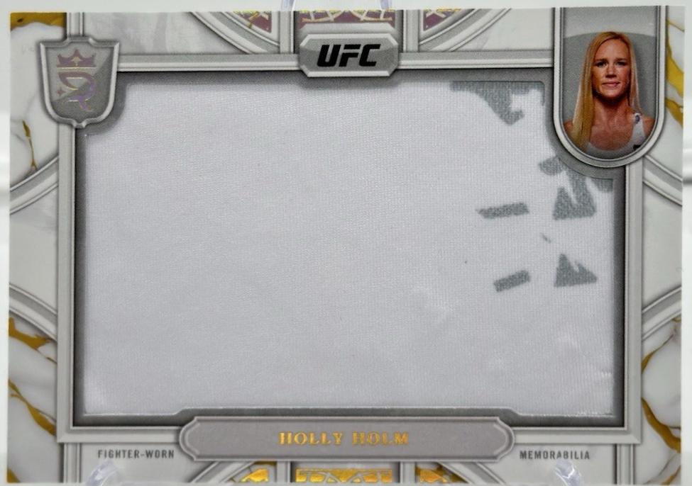 Holly Holm 2024 Topps Royalty UFC Relic Jewels #RCJ-7 Gold
