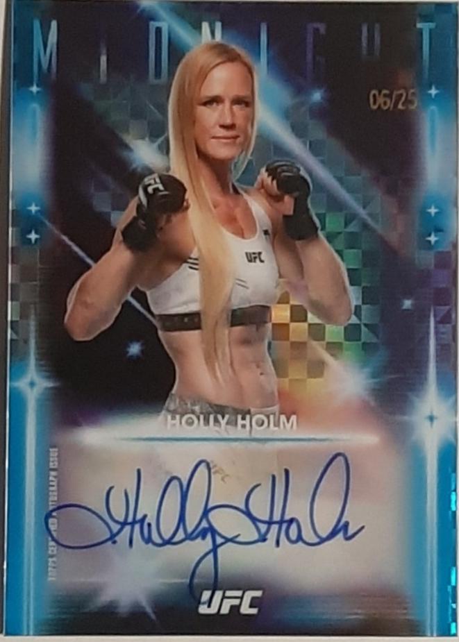 Holly Holm 2025 Topps Midnight UFC Glimmer Graphs #GRG-HH Moonrise