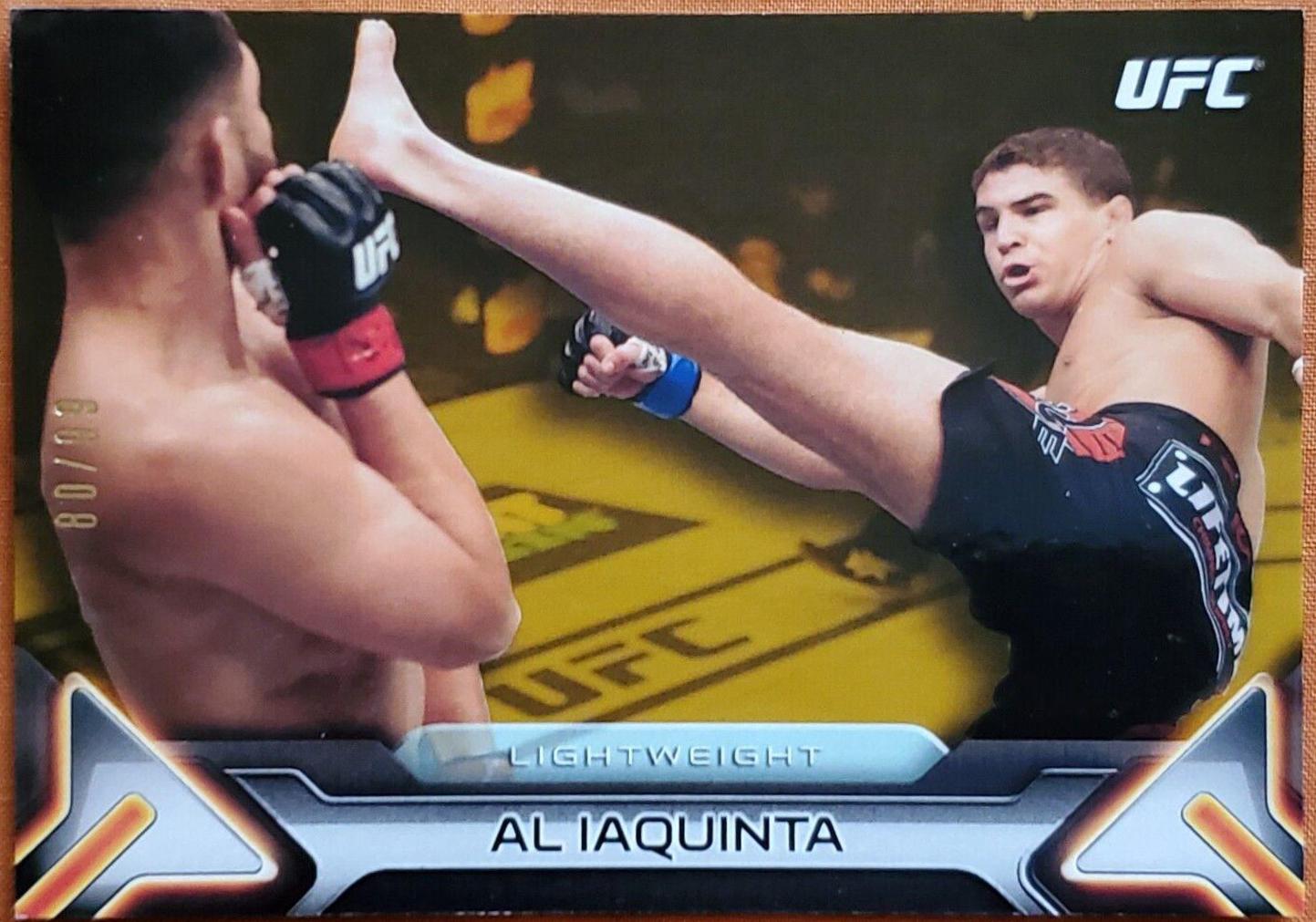 Al Iaquinta 2016 Topps UFC Knockout Base #38 Gold