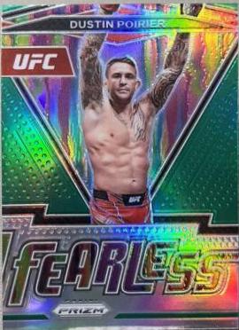 Dustin Poirier 2022 Panini Prizm UFC Fearless #18 Green