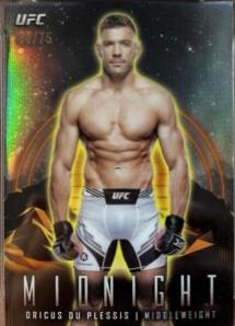 Dricus Du Plessis 2024 Topps Midnight UFC Base #12 Dusk