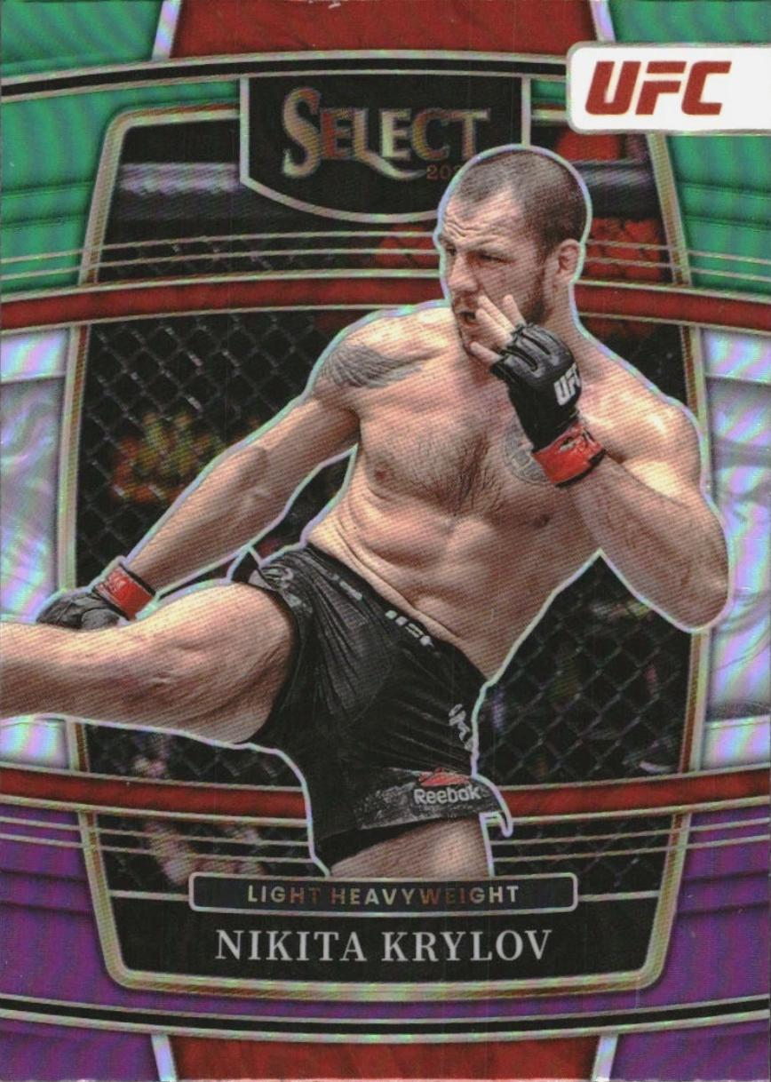 Charles Oliveira 2022 Panini Select UFC Concourse #45 Green and Purple