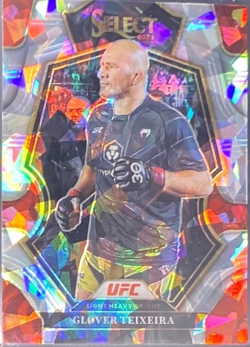 Glover Teixeira 2023 Panini Select UFC Octagonside #220 Cracked Ice
