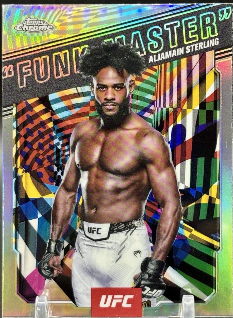 Aljamain Sterling 2025 Topps Chrome UFC AKA #AKA-13 Refractor