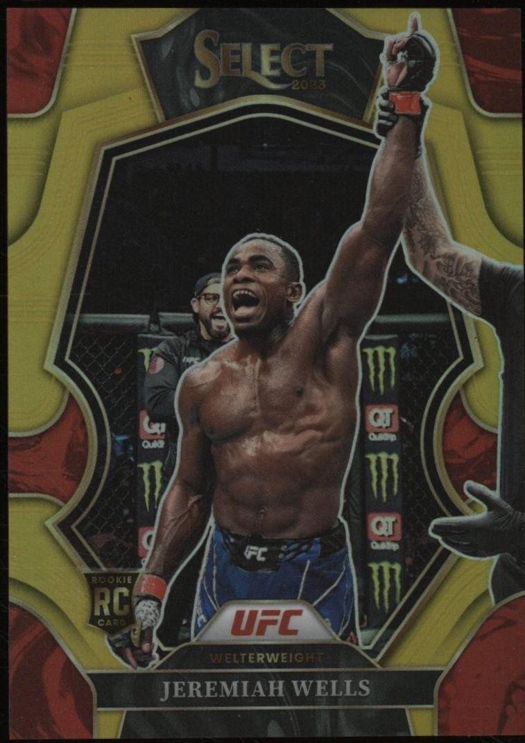 Jeremiah Wells 2023 Panini Select UFC Premier Level #134 Gold