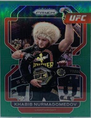 Khabib Nurmagomedov 2022 Panini Prizm UFC Base #196 Green