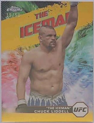 Chuck Liddell 2024 Topps Chrome UFC AKA #AKA-2 Gold Refractor