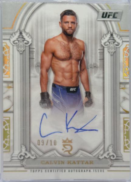 Calvin Kattar 2024 Topps Royalty UFC Imperial Ink #II-CK Green