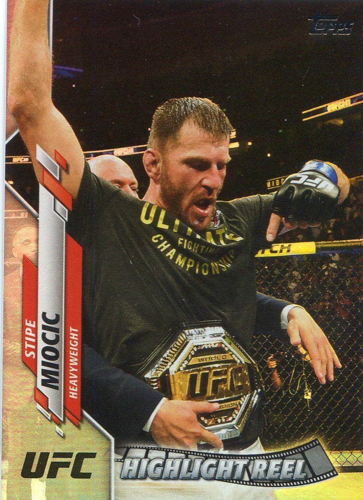 Stipe Miocic 2020 Topps UFC Base #96 Rainbow Foil