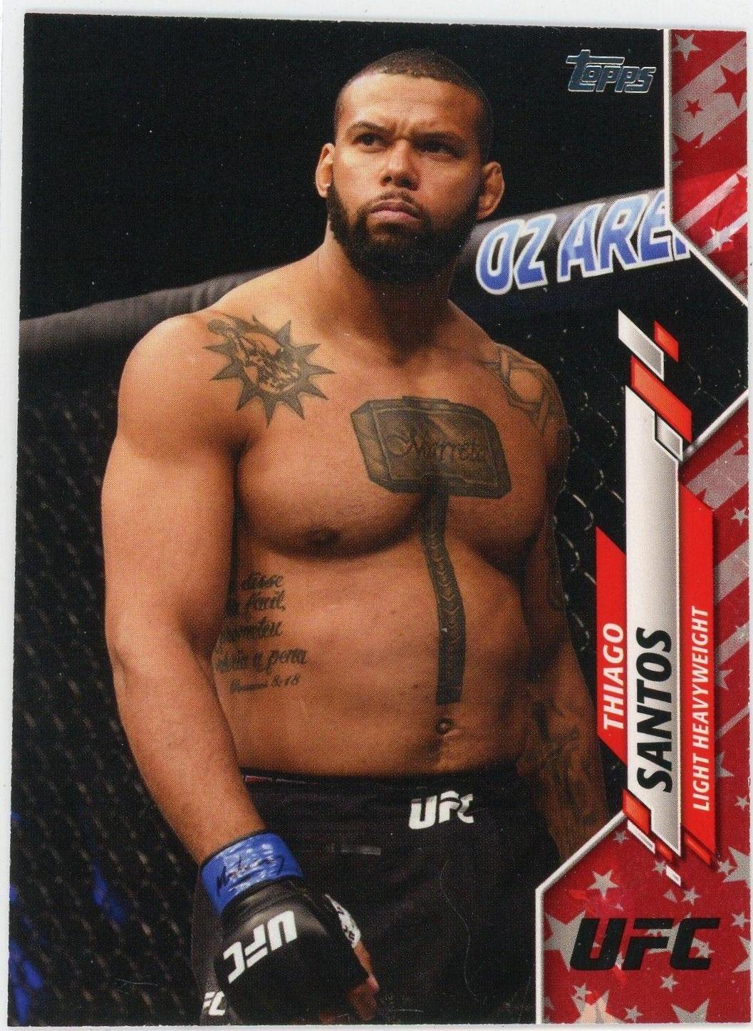 Thiago Santos 2020 Topps UFC Base #11 Independence Day