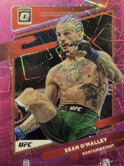Sean O'Malley 2022 Panini Donruss Optic UFC Base #9 Pink Velocity