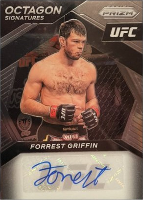 Forrest Griffin 2021 Panini Prizm UFC Octagon Signatures #23 Black