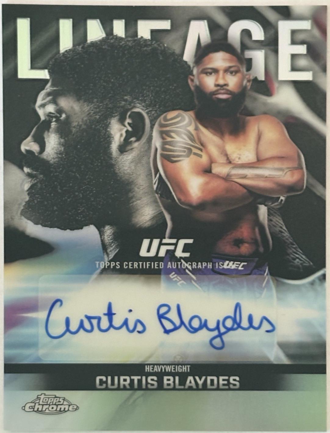 Curtis Blaydes 2026 Topps Chrome UFC Chrome Lineage Autographs #CCA-CS Refractor